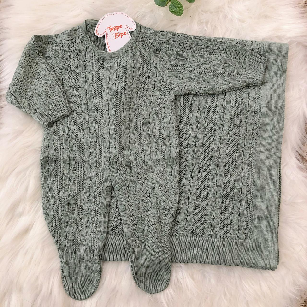   Saída de Maternidade Trança- Verde